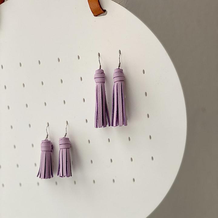 Tassel Earrings – Lavender