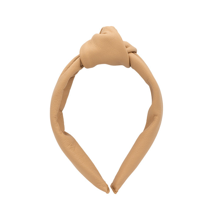 Suomessa käsityönä valmistettu nahkainen hiuspanta - Leather headband , handmade in Finland