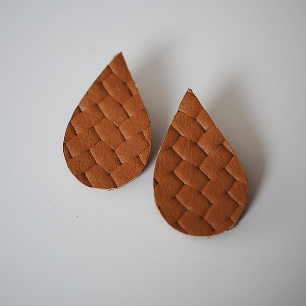 Drop Earrings – Braids Brown