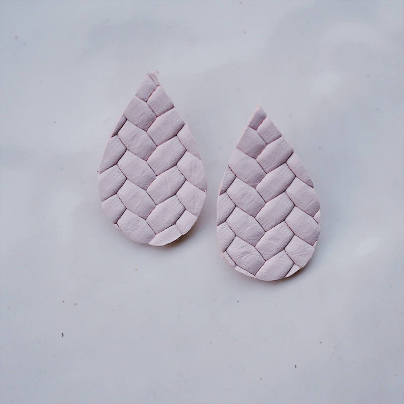 Drop Earrings – Braids Pale Rose