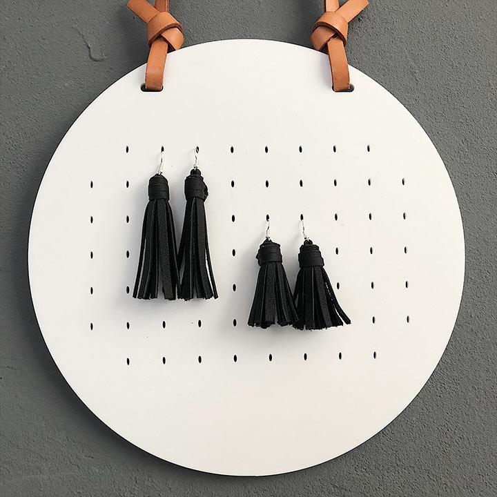 Tassel Earrings – Black