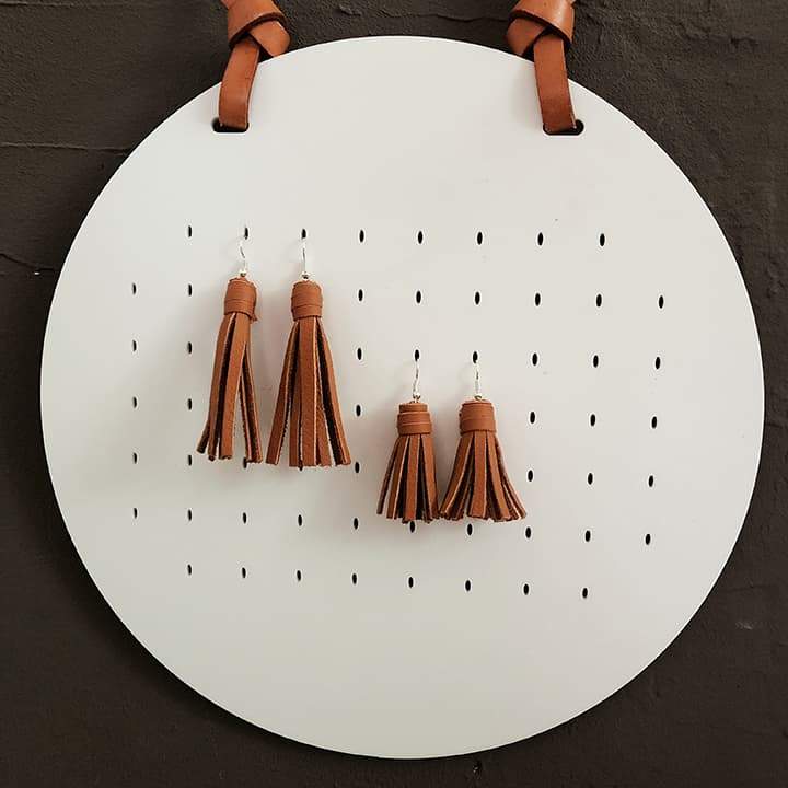 Tassel Earrings – Brown