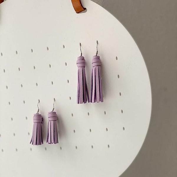Tassel Earrings –  Lavender