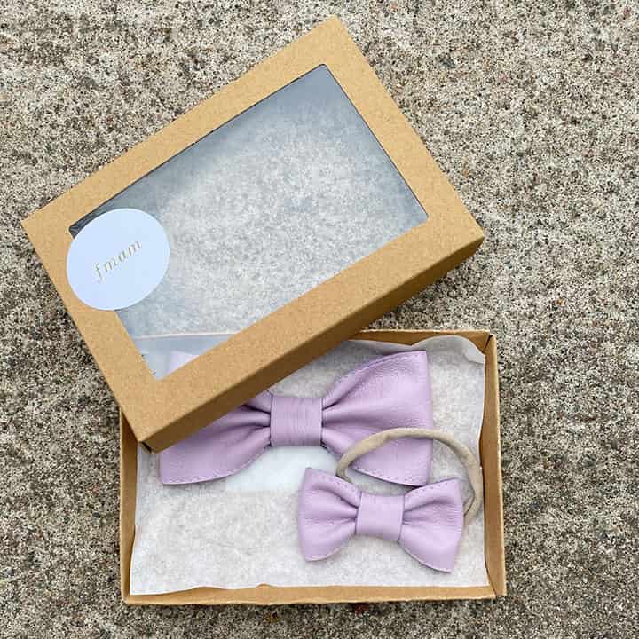 Bowtie + Headband Set – Lavender