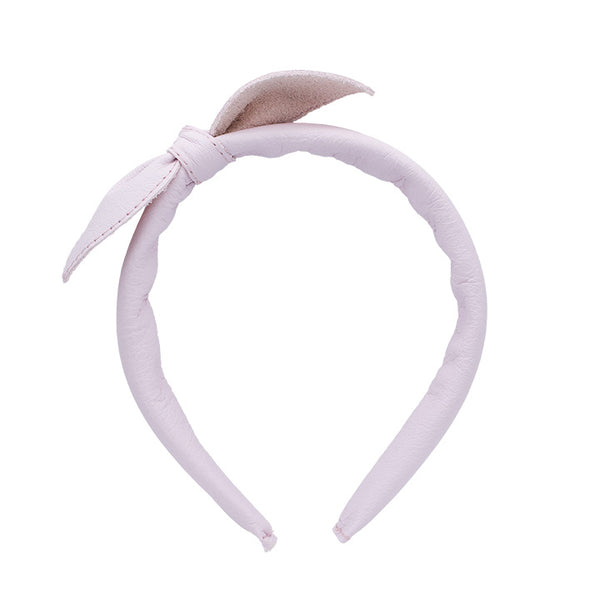 Suomessa käsityönä valmistettu nahkainen lasten hiuspanta - Kid´s  Leather headband , handmade in Finland