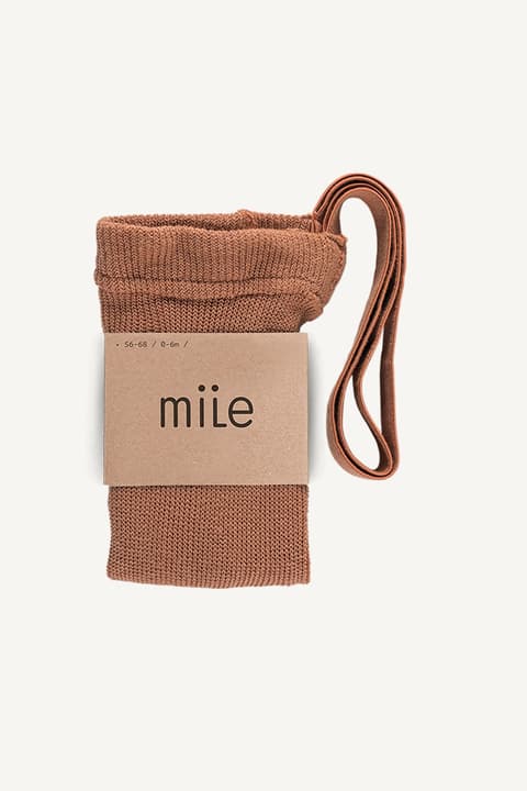 Mile - tights with braces cinnamon